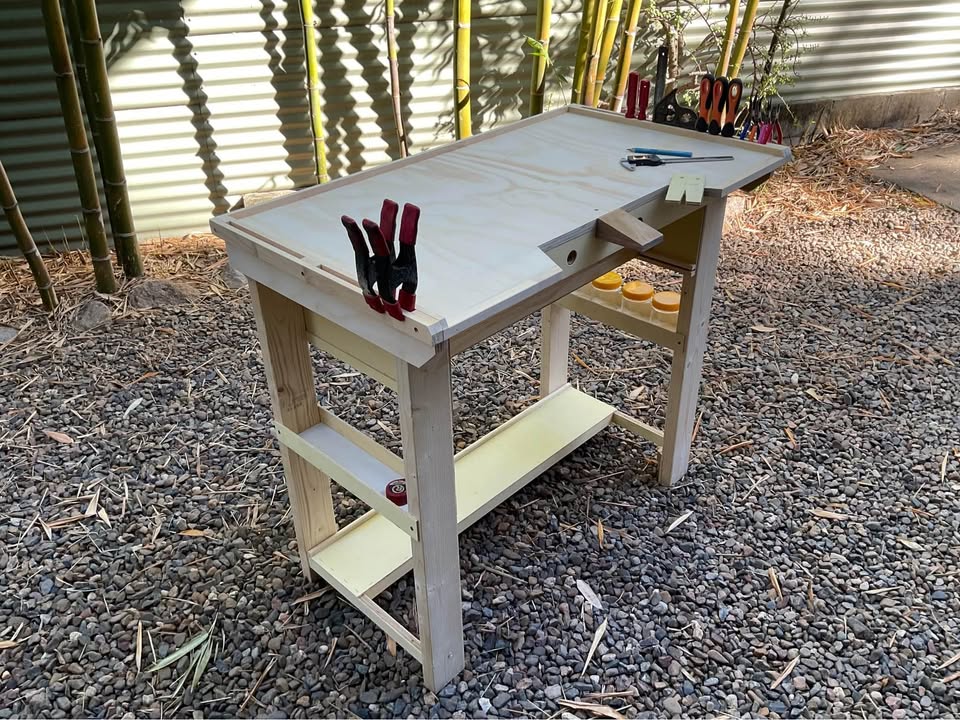 Jewellers workbench / desk, photo 3 of 4, handmade timber, Brisbane