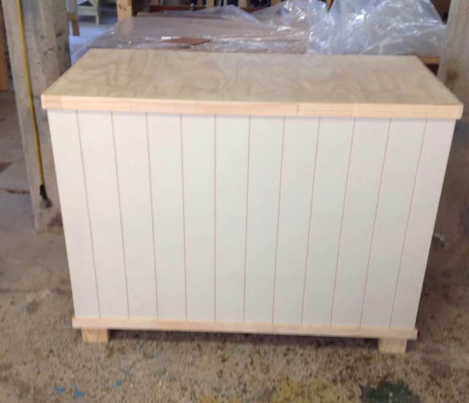 Shop counter / reception desk / coffee counter, photo 2 of 4, handmade timber, Brisbane