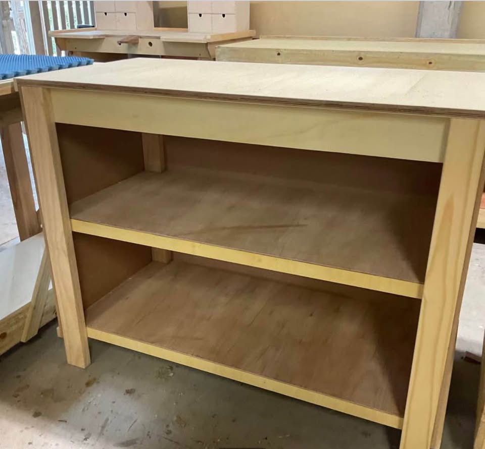 Shop counter / reception desk / coffee counter, photo 3 of 4, handmade timber, Brisbane