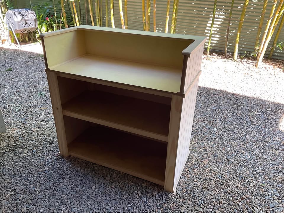 Tall shop counter / reception desk / bar, photo 5 of 5, handmade timber, Brisbane