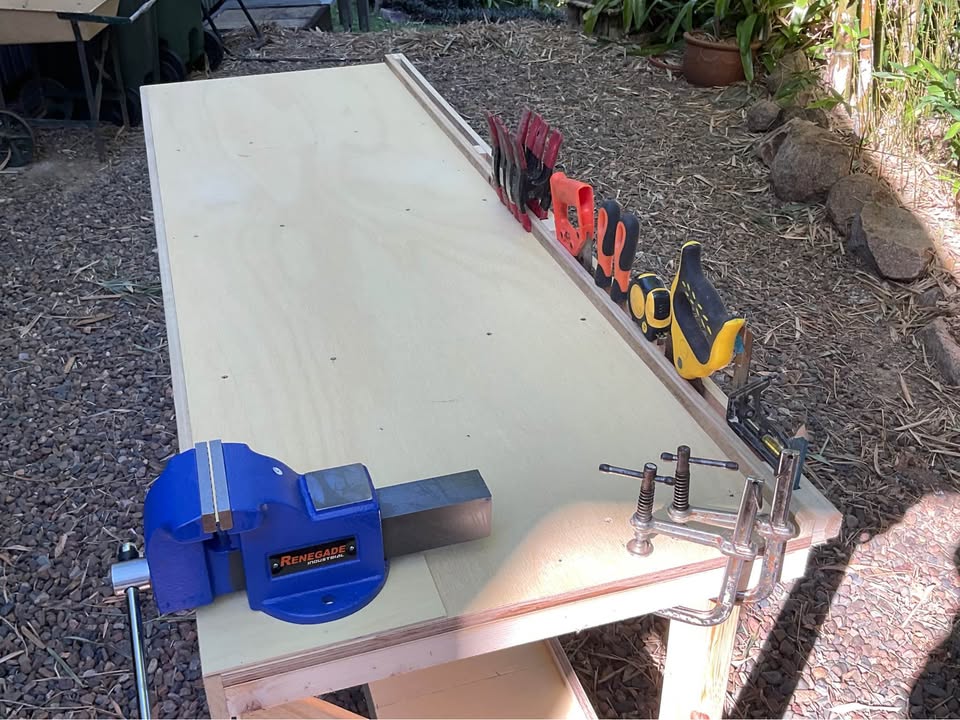 Workbench 1800mm with engineers vice, photo 2 of 5, handmade timber, Brisbane